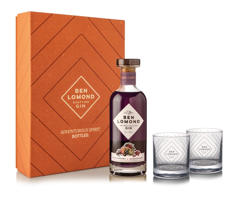 Blackberry &amp; Gooseberry Gin Gift Set - Loch Lomond Group