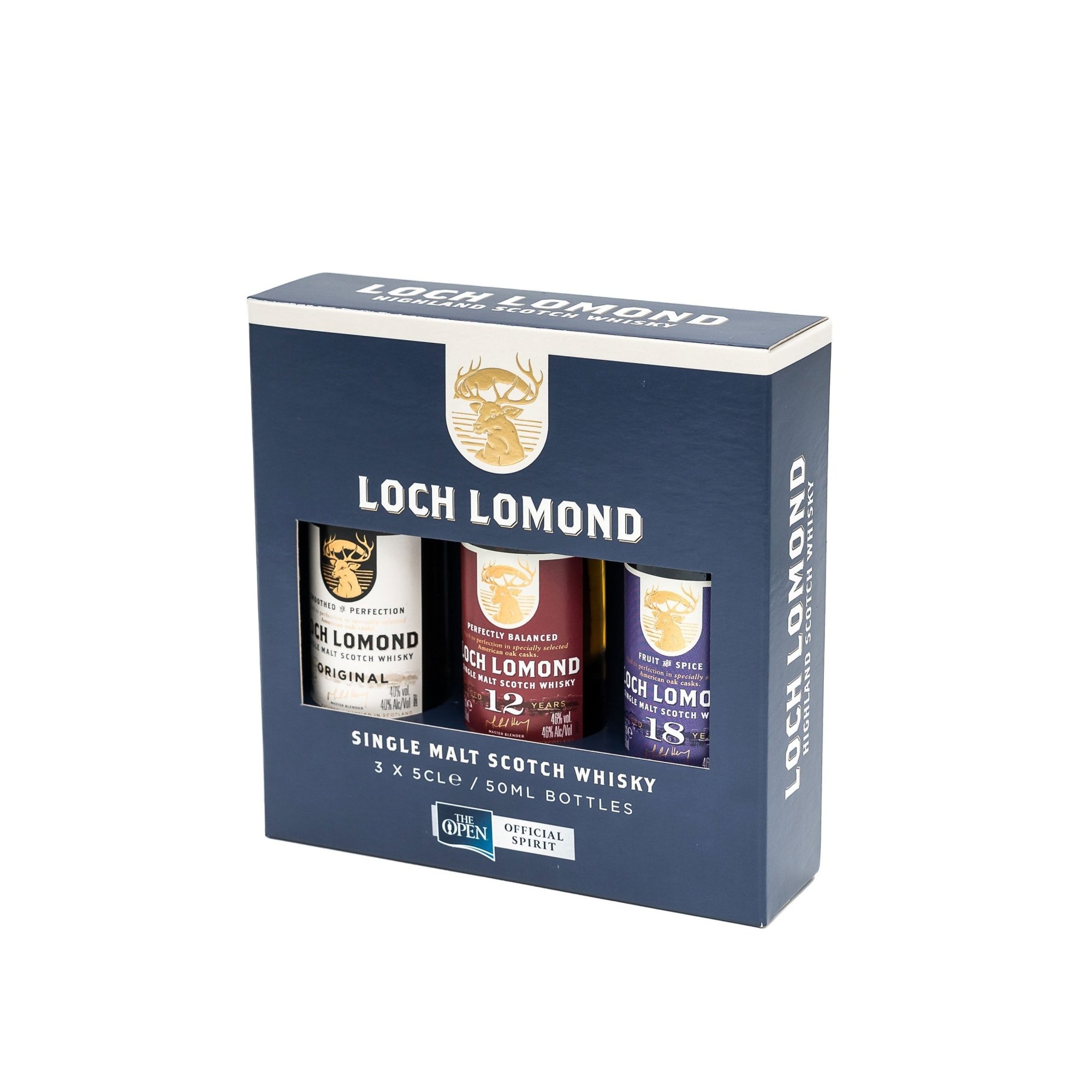 Loch Lomond Original, 12 & 18 Year Old Whisky Tasting Gift Set (3x5cl) - Loch Lomond Group