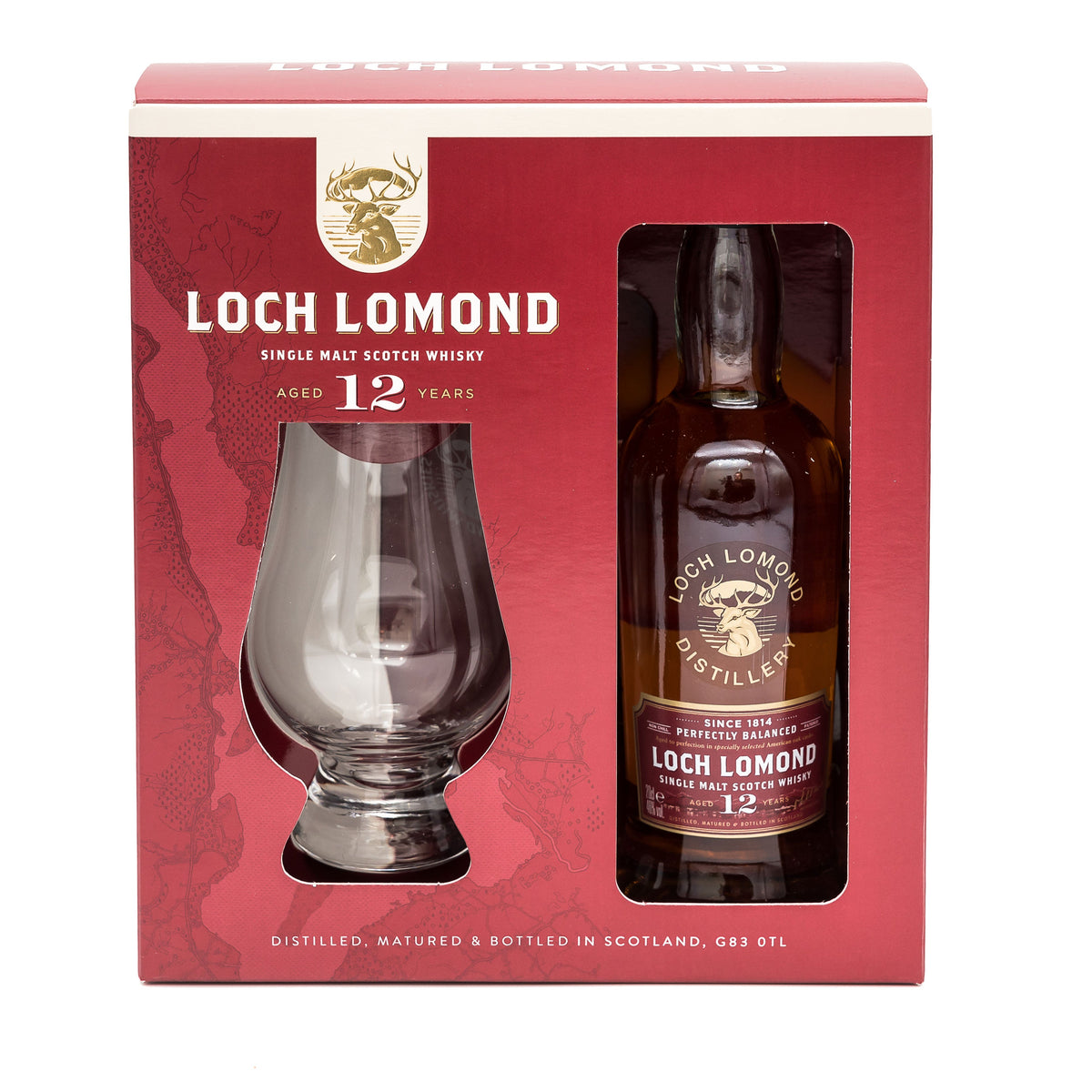 Loch Lomond 12 Year Old Single Malt Whisky &amp; Glass Gift Set (20cl)