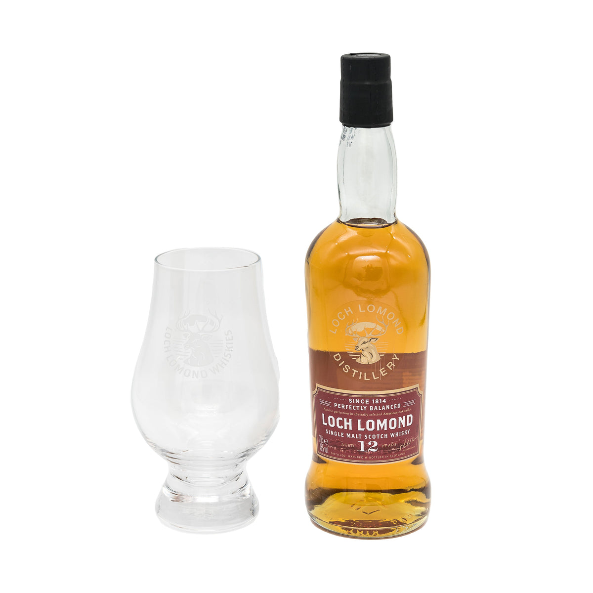 Loch Lomond 12 Year Old Single Malt Whisky &amp; Glass Gift Set (20cl)