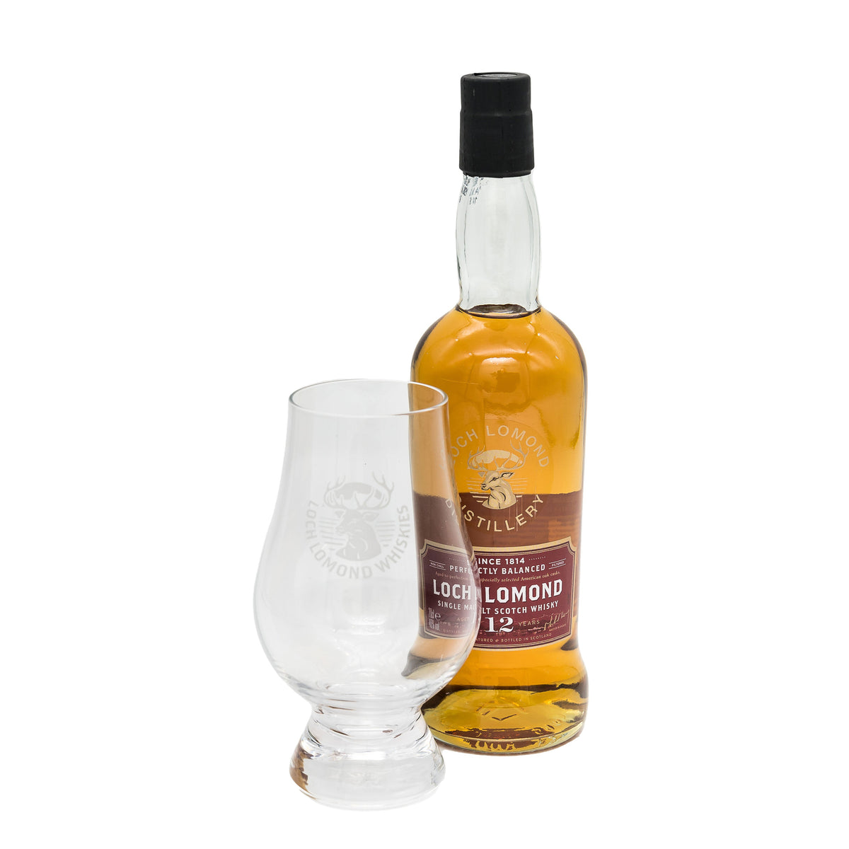 Loch Lomond 12 Year Old Single Malt Whisky &amp; Glass Gift Set (20cl)