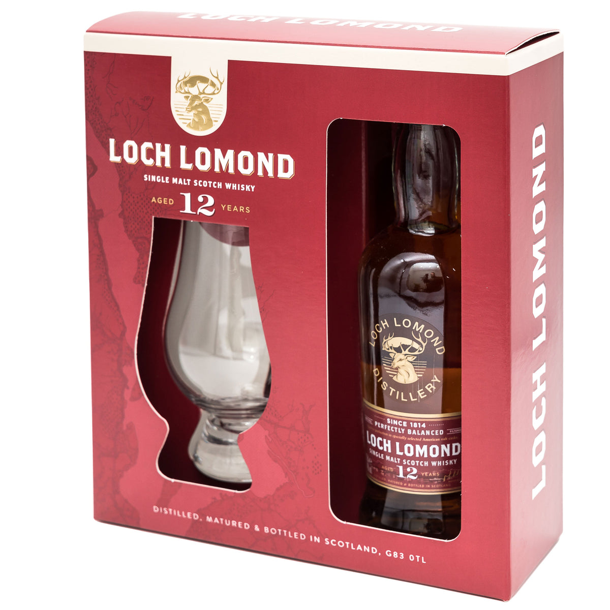 Loch Lomond 12 Year Old Single Malt Whisky &amp; Glass Gift Set (20cl)