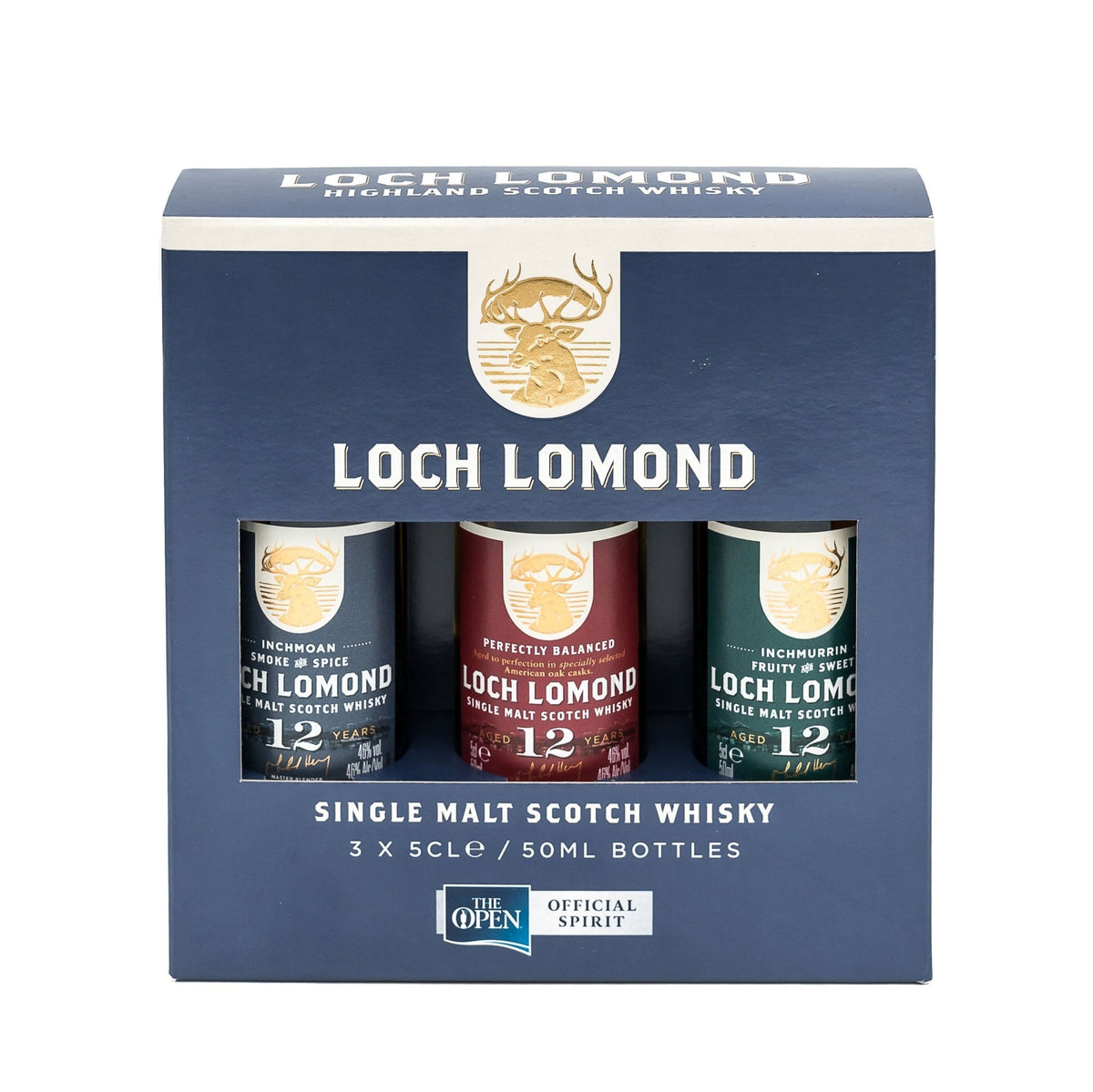 Loch Lomond 12 Year Old Whisky Miniatures Gift Set (3x5cl) - Loch Lomond Group