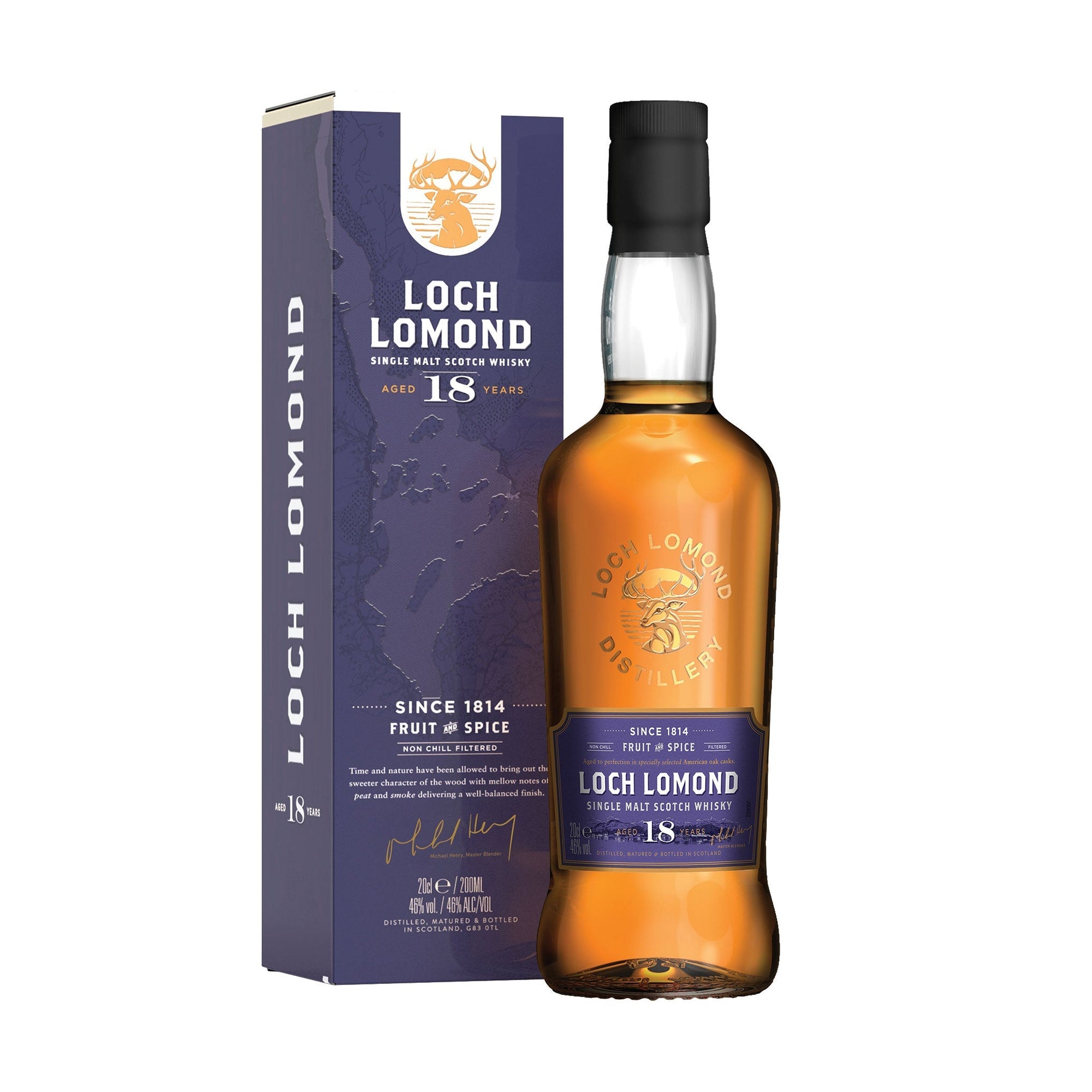 Loch Lomond 18 Year Old Single Malt Whisky (20cl) - Loch Lomond Group