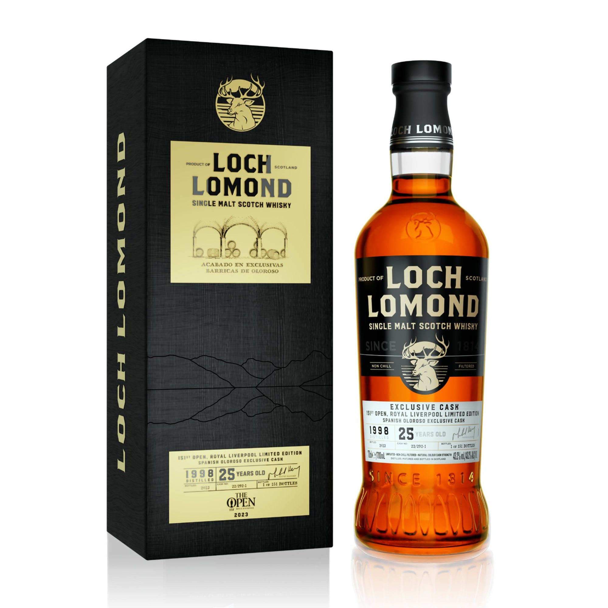 Loch Lomond Oloroso 25 Year Old Whisky - Loch Lomond Group