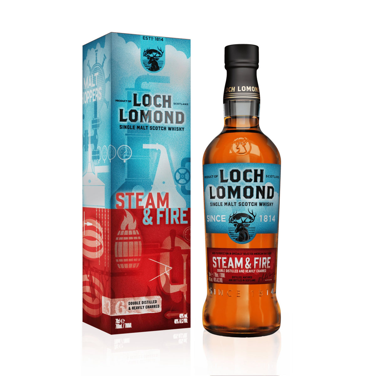Loch Lomond Steam &amp; Fire Single Malt Whisky - Loch Lomond Group