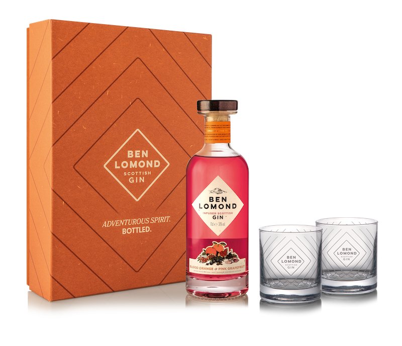 Pink Grapefruit &amp; Blood Orange Gin Gift Set - Loch Lomond Group