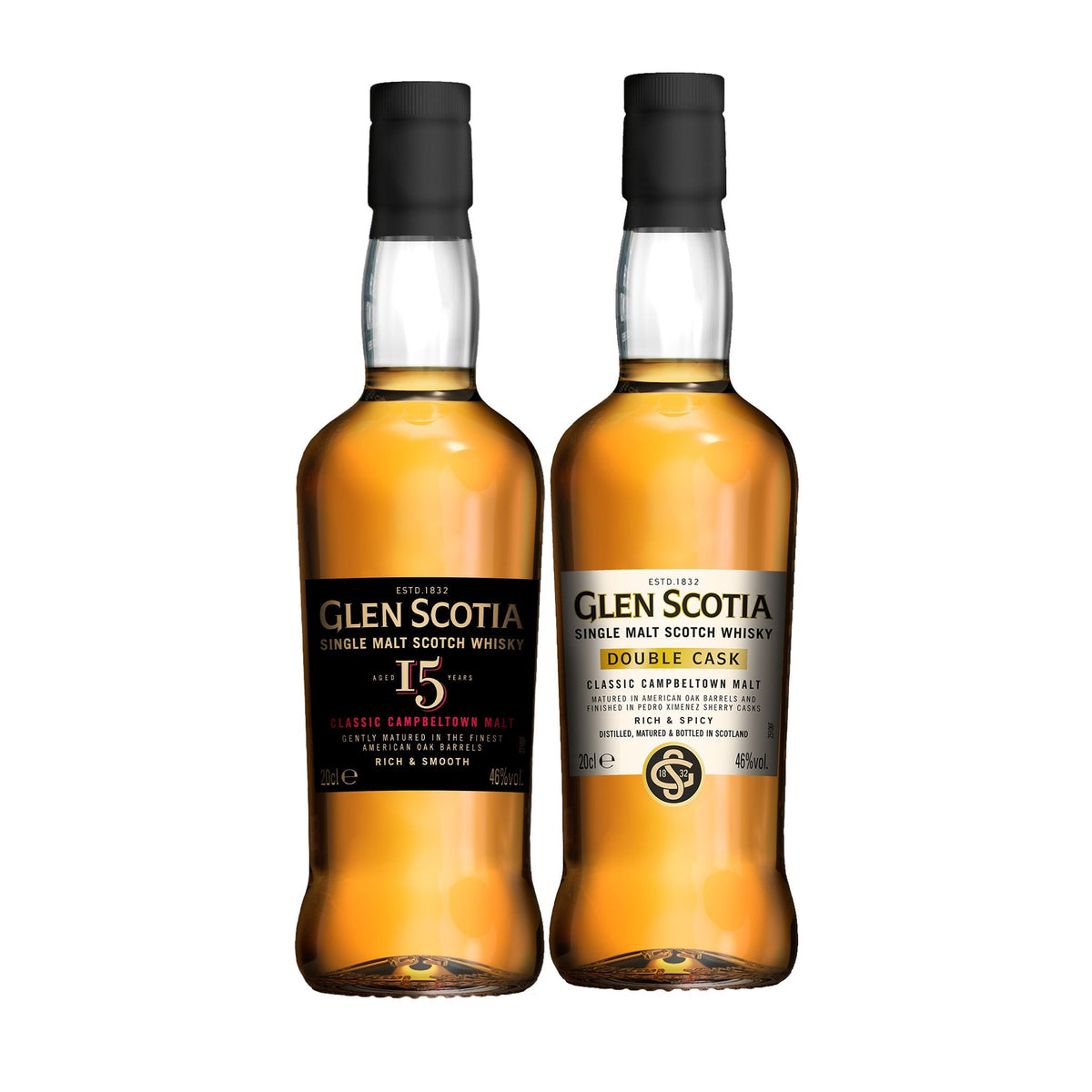 Single Malt Whisky Gift Set - Double Cask &amp; 15 Year Old Scotch - Loch Lomond Group